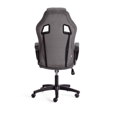 Кресло Tetchair DRIVER 22 флок/ткань, серый/серый, 29/TW-12
