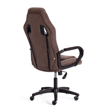 Кресло Tetchair DRIVER 22 флок/ткань, коричневый, 6/TW-24