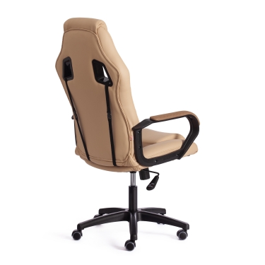 Кресло Tetchair DRIVER 22 кож/зам/ткань, бежевый/бронза, 36-34/TW-21