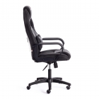 Кресло Tetchair DRIVER 22 кож/зам/ткань, черный/серый, 36-6/TW-12