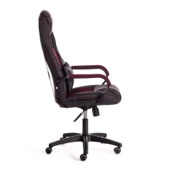 Кресло Tetchair DRIVER 22 кож/зам/ткань, черный/бордо, 36-6/TW-13