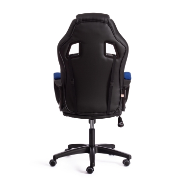 Кресло Tetchair DRIVER 22 кож/зам/ткань, черный/синий, 36-6/TW-10