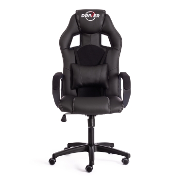 Кресло Tetchair DRIVER 22 кож/зам/ткань, черный/черный , 36-6/TW-11