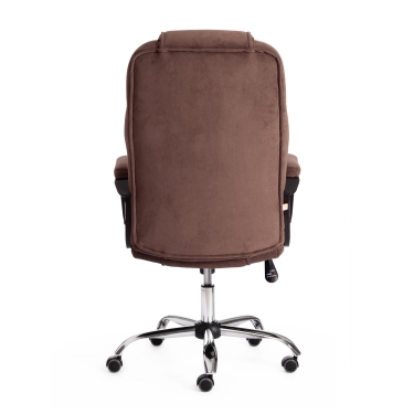 Кресло Tetchair BERGAMO хром 22 флок , коричневый, 6