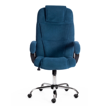 Кресло Tetchair BERGAMO хром 22 флок , синий, 32
