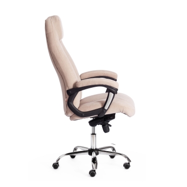 Кресло Tetchair BOSS Lux флок , бежевый/бежевый перф., 7/7/06