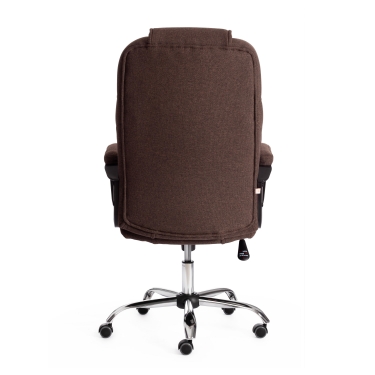 Кресло Tetchair BERGAMO хром 22 ткань, коричневый, 3М7-147