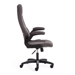 Кресло Tetchair BAZUKA флок, серый/серый перф., 29/29/06