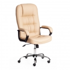 Кресло Tetchair СН9944 22 хром кож/зам, бежевый, 36-34