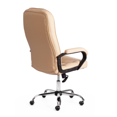Кресло Tetchair СН9944 22 хром кож/зам, бежевый, 36-34