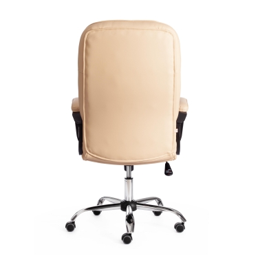 Кресло Tetchair СН9944 22 хром кож/зам, бежевый, 36-34