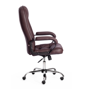 Кресло Tetchair СН9944 22 хром кож/зам, коричневый, 36-36