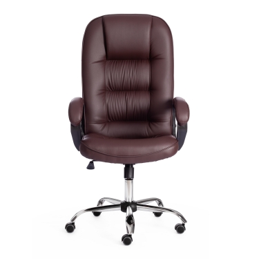 Кресло Tetchair СН9944 22 хром кож/зам, коричневый, 36-36
