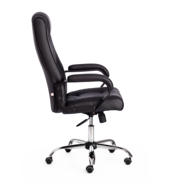 Кресло Tetchair MAXIMA Хром 22 кож/зам, черный, 36-6