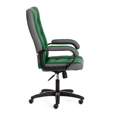 Кресло Tetchair TRENDY 22 кож/зам/ткань, зеленый/серый, 36-001/12