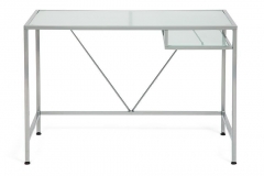 Стол Tetchair WRX-11 стекло матовое, ножки серые