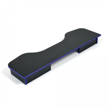 Надстройка Tetchair StrikeTop 120 NEO black/blue, черный/синяя кромка