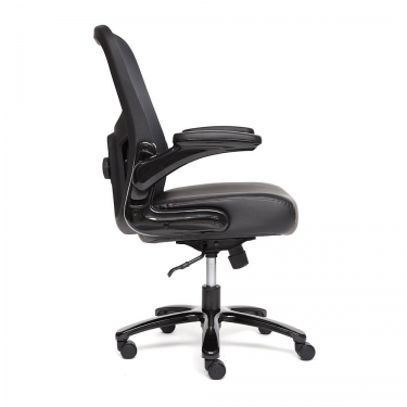 Кресло Tetchair BIG-1 сетка/рецикл. кожа, черный