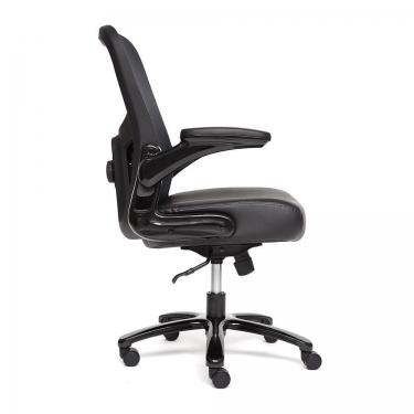 Кресло Tetchair BIG-1 сетка/рецикл. кожа, черный
