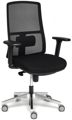 Кресло Tetchair TELA ALU ткань, черный