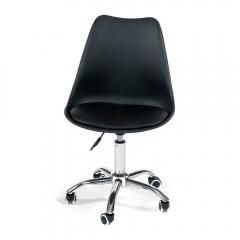 Офисное кресло Tetchair TULIP mod.106 металл/пластик/PU, 47x48x80+14см, черный/хром