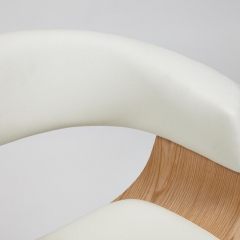 Кресло Tetchair VIMTA натуральный, кож/зам белый