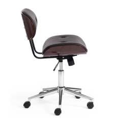 Кресло Tetchair CRAFT орех, кож/зам черный