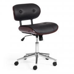 Кресло Tetchair CRAFT орех, кож/зам черный