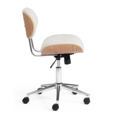 Кресло Tetchair CRAFT натуральный, кож/зам белый