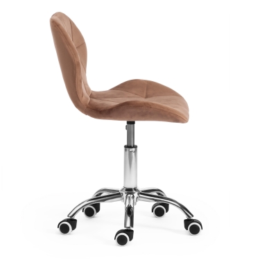 Офисное кресло Tetchair Recaro mod.007 металл, вельвет, 45x74+10см, коричневый HLR11