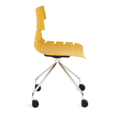 Стул офисный Tetchair HANSEN mod. 606-1 Оранжевый/хром