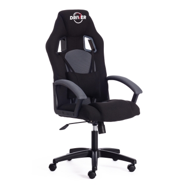 Кресло Tetchair DRIVER ткань, черный/серый, 2603/12