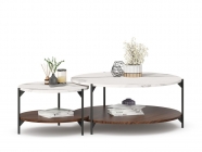 Комплект журнальных столов Любимый дом Вилена Орех/Монте Белый