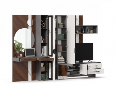 Набор мебели для гостиной Любимый дом Вилена 4 Оникс Серый/Орех/Монте белый