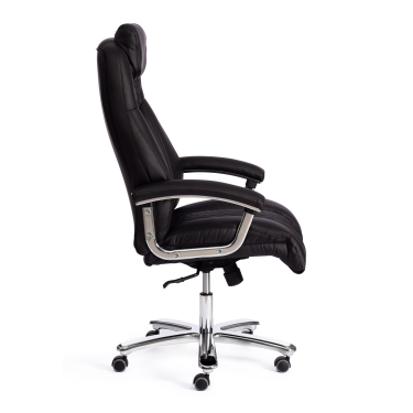 Кресло офисное Tetchair Trust max кож/зам, черный/черный стеганный/черный, 36-6/36-6/36-6/06