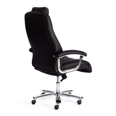 Кресло офисное Tetchair Trust max кож/зам, черный/черный стеганный/черный, 36-6/36-6/36-6/06