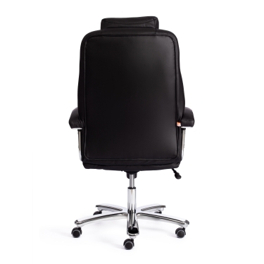 Кресло офисное Tetchair Trust max кож/зам, черный/черный стеганный/черный, 36-6/36-6/36-6/06