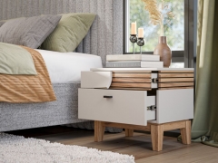 Спальный гарнитур Любимый дом Нильс 1 Кашемир/Дуб Тортуга