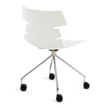 Стул офисный Tetchair HANSEN mod. 606-1 Белый/хром