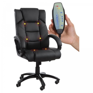 Кресло с массажным модулем BRABIX BRABIX Bliss MS-004 Черный