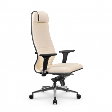 Кресло руководителя Метта Metta L 1m 38К2/2D Infinity Easy Clean MPES Комплект 2 Молочное