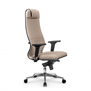 Кресло руководителя Метта Metta L 1m 38К2/2D Infinity Easy Clean MPES Комплект 3 Темно-бежевое