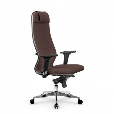 Кресло руководителя Метта Metta L 1m 38К2/2D Infinity Easy Clean MPES Комплект 3 Темно-коричневое
