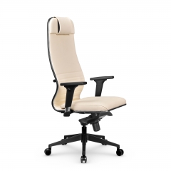 Кресло руководителя Метта Metta L 1m 38К2/2D Infinity Easy Clean MPES Комплект 4 Молочное