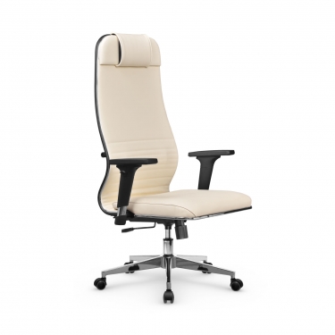 Кресло руководителя Метта Metta L 1m 38К2/2D Infinity Easy Clean MPES Комплект 5 Молочное