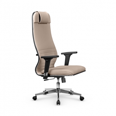 Кресло руководителя Метта Metta L 1m 38К2/2D Infinity Easy Clean MPES Комплект 5 Темно-бежевое