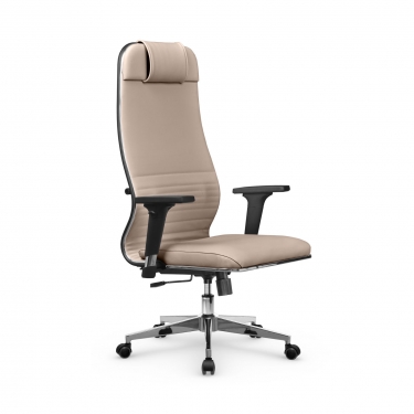 Кресло руководителя Метта Metta L 1m 38К2/2D Infinity Easy Clean MPES Комплект 5 Темно-бежевое