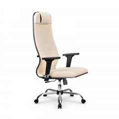 Кресло руководителя Метта Metta L 1m 38К2/2D Infinity Easy Clean MPES Комплект 7 Молочное