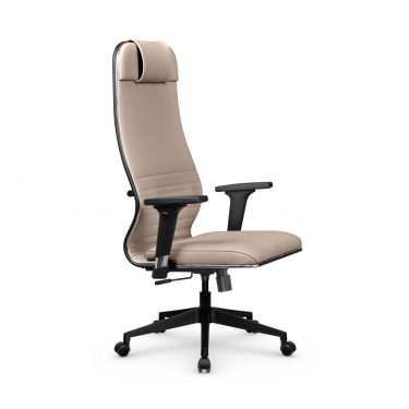 Кресло руководителя Метта Metta L 1m 38К2/2D Infinity Easy Clean MPES Комплект 8 Темно-бежевое