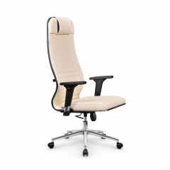 Кресло руководителя Метта Metta L 1m 38К2/2D Infinity Easy Clean MPES Комплект 10 Молочное